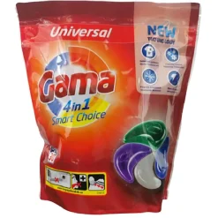 Hot Lessive liquide Gama 30 capsules 4en1 - 30 lavages Entretien Du Linge