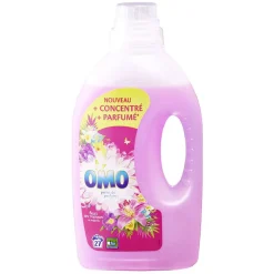 Lessive liquide OMO 27 lavages fleurs des tropiques et magnolia Entretien Du Linge