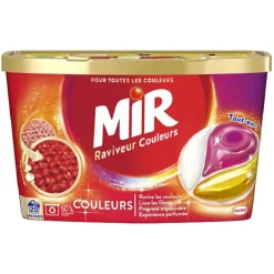 Hot Lessive liquide Pods Mir raviveur de couleur 270g - 20 lavages Entretien Du Linge