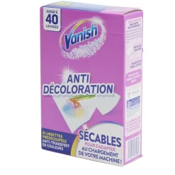Lingette anti transfert de couleurs Vanish x20 Entretien Du Linge