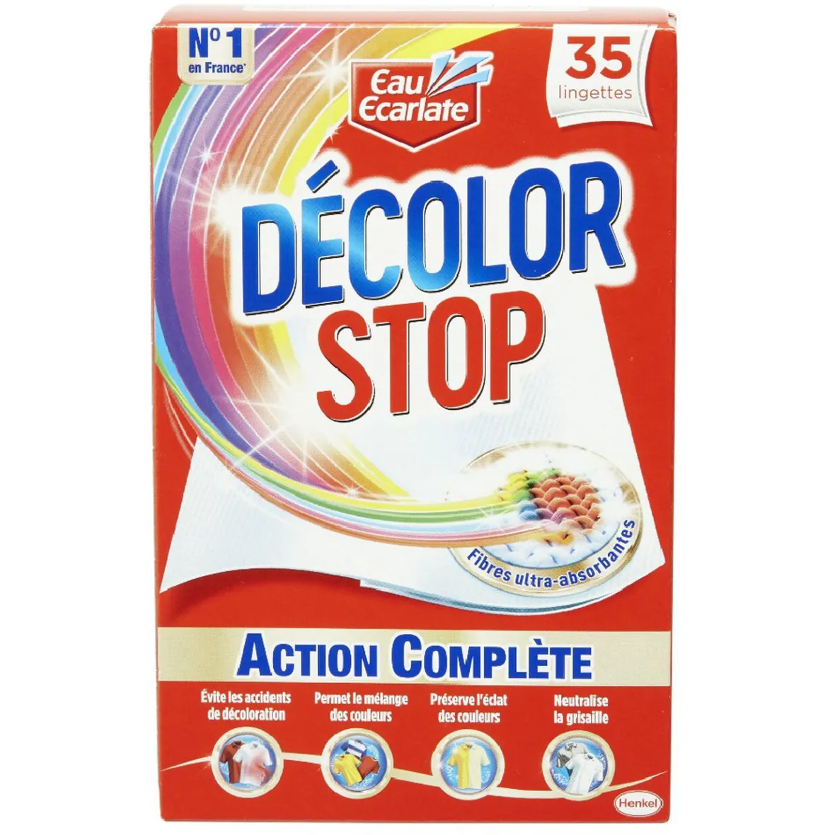 New Lingette x35 anti-décoloration action complète rouge Entretien Du Linge