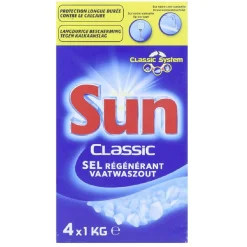 Online Lot de 4 boîtes de sel régénérant lave-vaisselle Sun Classic 1kg Entretien Du Linge