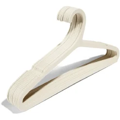Best Lot de 25 cintres en paille de blé brun 43x21,5cm Rangement