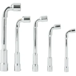 Lot de 5 clés à pipe Ø8/10/12/13/17mm métal gris^Gifi Hot