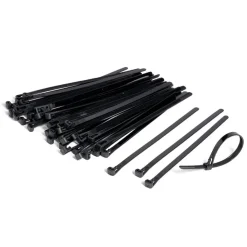 Lot de 50 colliers de serrage en polyamide noir^Gifi New