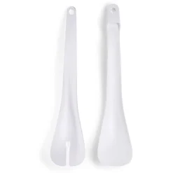 Gifi Préparation Culinaire^Lot de 2 couverts à salade plastique blanc L.31cm
