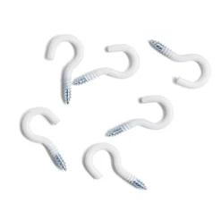 Lot de 6 crochets ouverts blancs Ø3x16mm^Gifi New