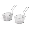 Gifi Petit Électroménager^Lot de 2 paniers à frites inox argenté 19,5x17,5x8,5cm