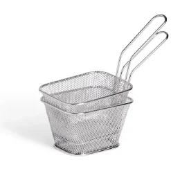 Gifi Petit Électroménager^Lot de 2 paniers à frites inox argenté 19,5x17,5x8,5cm