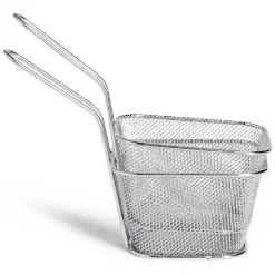 Gifi Petit Électroménager^Lot de 2 paniers à frites inox argenté 19,5x17,5x8,5cm
