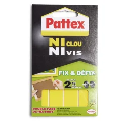 Lot de 10 pastilles de fixation Fix et Déflix Pattex Ni Clou Ni Vis 2kg^Gifi Sale
