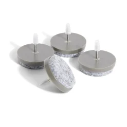 Lot de 4 patins de meuble ronds avec pointe - Ø28 mm^Gifi Best