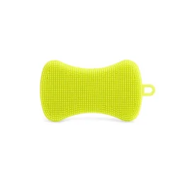 Best Lot de 2 éponges silicone jaune et bleu 13x11,5cm Nettoyage Et Entretien