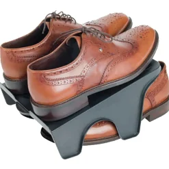 Outlet Lot de 2 rampes rangement pour chaussures Sun Day polypropylène noir Entretien Du Linge