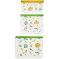 Gifi Conservation Alimentaire^Lot de 3 sacs alimentaires en plastique - 3 modèles