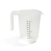 Gifi Préparation Culinaire^Lot de 3 verres mesureur 250/500/1000ml plastique blanc transparent