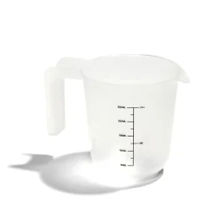 Gifi Préparation Culinaire^Lot de 3 verres mesureur 250/500/1000ml plastique blanc transparent