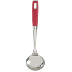 Gifi Préparation Culinaire^Louche en inox manche en polypropylène rouge