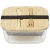 Gifi Conservation Alimentaire^Luchbox avec couverts bambou et verre 1,1 L