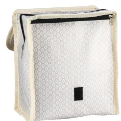 Gifi Conservation Alimentaire^Lunch bag réfrigérant beige et gris motif macramé