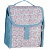 Gifi Conservation Alimentaire^Lunch bag réfrigérant blanc et bleu motif fleuri rouge 2,3 L