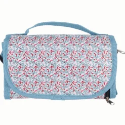 Gifi Conservation Alimentaire^Lunch bag réfrigérant blanc et bleu motif fleuri rouge 2,3 L