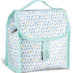 Gifi Conservation Alimentaire^Lunch bag réfrigérant blanc et bleu motif ananas multicolores