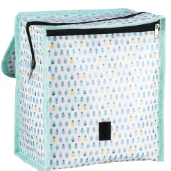 Gifi Conservation Alimentaire^Lunch bag réfrigérant blanc et bleu motif ananas multicolores