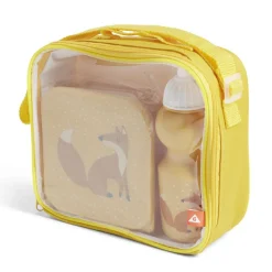 Gifi Conservation Alimentaire^Lunchbox enfant 720ml avec gourde 350ml et sac de transport renard orange