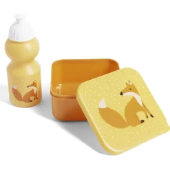 Gifi Conservation Alimentaire^Lunchbox enfant 720ml avec gourde 350ml et sac de transport renard orange