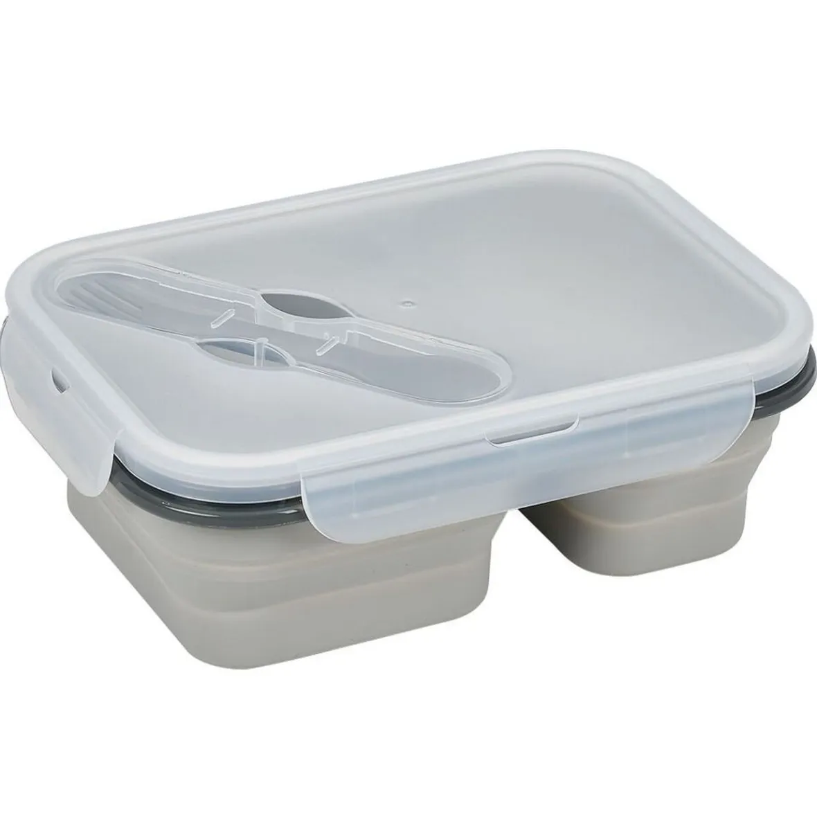 Gifi Conservation Alimentaire^Lunchbox rétractable 2 compartiments avec couvercle 3 coloris