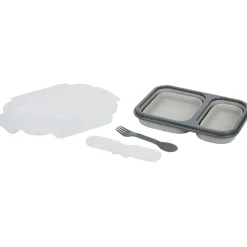 Gifi Conservation Alimentaire^Lunchbox rétractable 2 compartiments avec couvercle 3 coloris