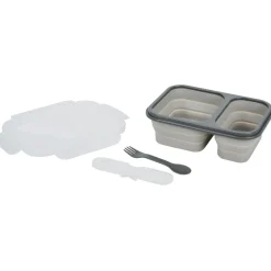 Gifi Conservation Alimentaire^Lunchbox rétractable 2 compartiments avec couvercle 3 coloris