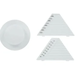 Gifi Préparation Culinaire^Mandoline multiusage 4 accessoires inox et plastique blanc