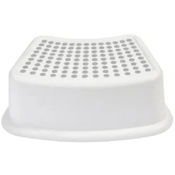 Marche pied surface antidérapante blanc et gris^Gifi New