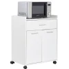 Gifi Rangement De Cuisine^Meuble blanc pour micro ondes Kooky