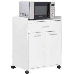 Gifi Rangement De Cuisine^Meuble blanc pour micro ondes Kooky