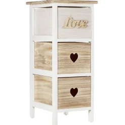 Best Meuble de rangement en bois 3 tiroirs Rangement