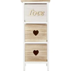 Best Meuble de rangement en bois 3 tiroirs Rangement