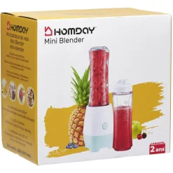Gifi Petit Électroménager^Mini blender avec deux gourdes de 600 ml