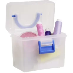 New Mini boîte en plastique avec fermeture clip x2 Entretien Du Linge