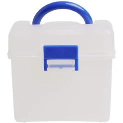 New Mini boîte en plastique avec fermeture clip x2 Entretien Du Linge