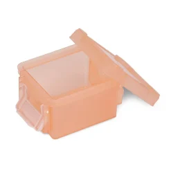 Best Mini boîte en plastique rose fermeture clips 0,30L x3 Rangement