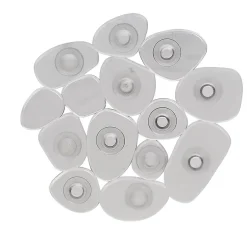 Mini tapis de douche antidérapant forme galet gris x6^Gifi Discount