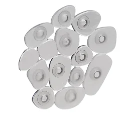Mini tapis de douche antidérapant forme galet gris x6^Gifi Discount
