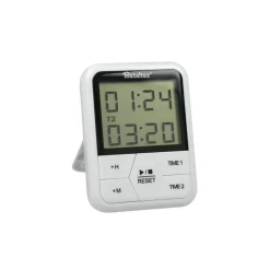 Gifi Préparation Culinaire^Minuteur double Metaltex digital aimanté avec support 24 H