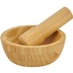 Gifi Préparation Culinaire^Mortier en bambou Ø15,8cm