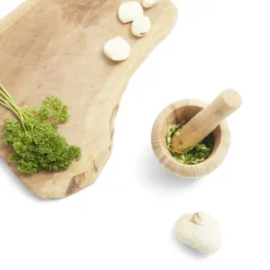 Gifi Préparation Culinaire^Mortier en bambou H14,5cm