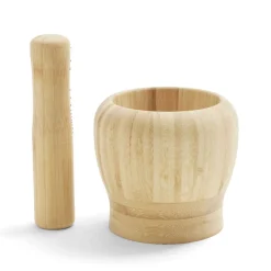 Gifi Préparation Culinaire^Mortier en bambou H14,5cm