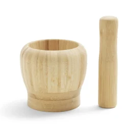 Gifi Préparation Culinaire^Mortier en bambou H14,5cm